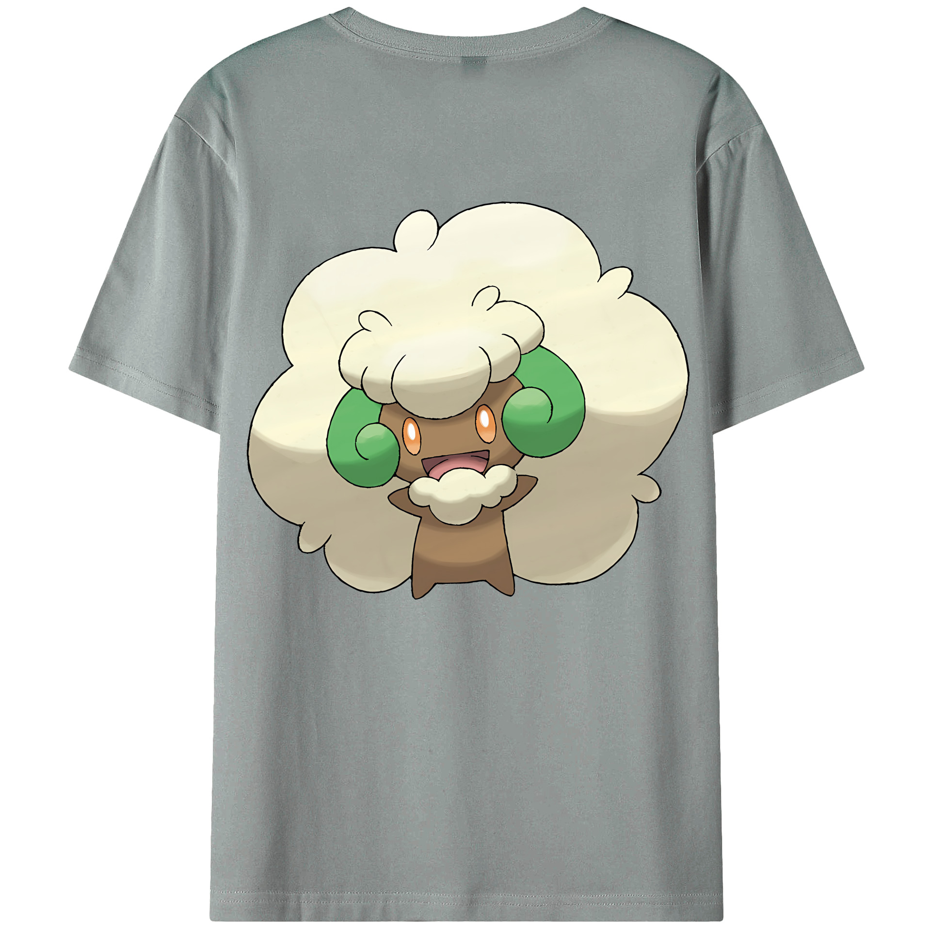 （画像用） ポケットモンスター Pokémon 綿100％ メンズ半袖Tシャツ（バックプリント） 通気性